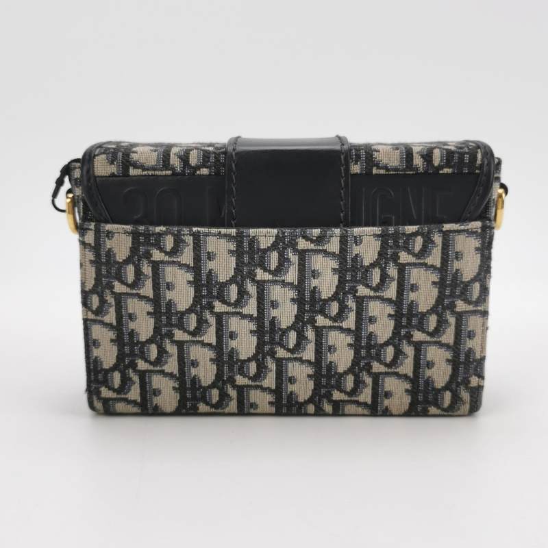 Dior Oblique 30 Montaigne Box Bag Blue