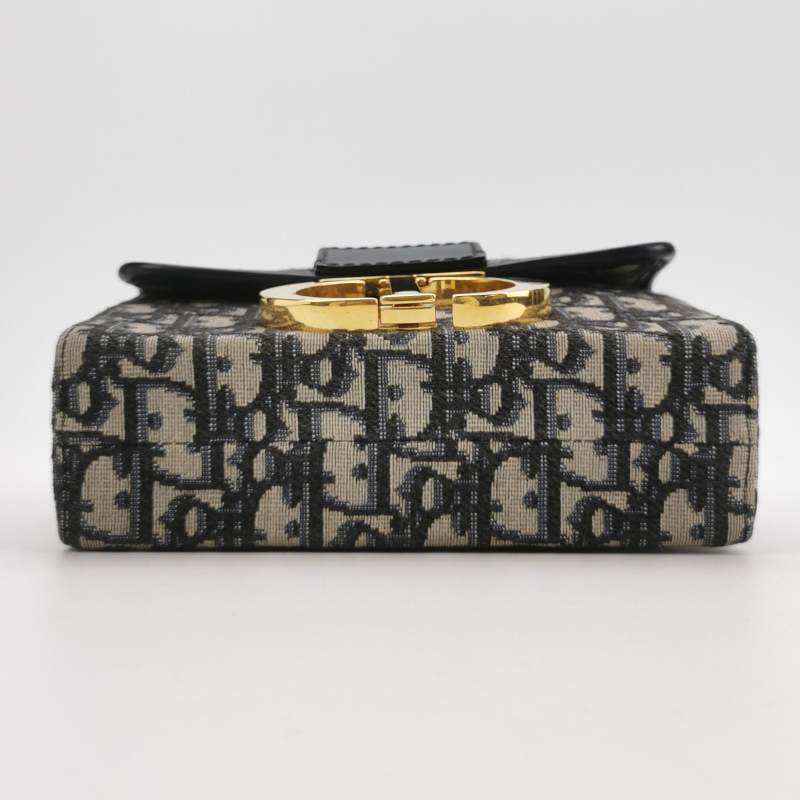 Dior Oblique 30 Montaigne Box Bag Blue