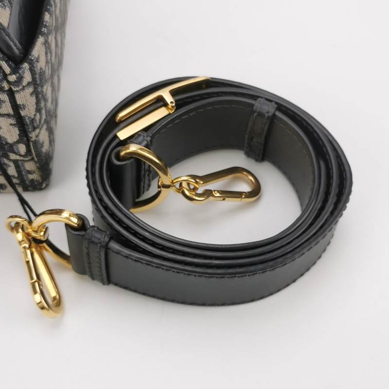 Dior Oblique 30 Montaigne Box Bag Blue