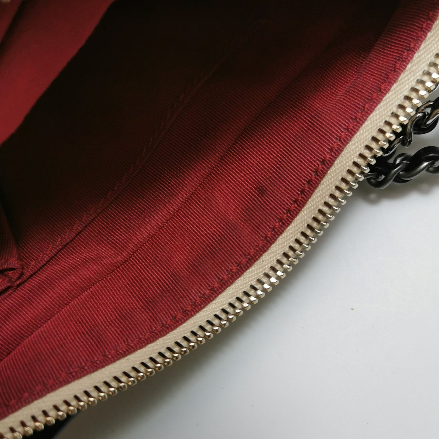 Chanel Beige/Black Leather Small Gabrielle Shoulder Bag