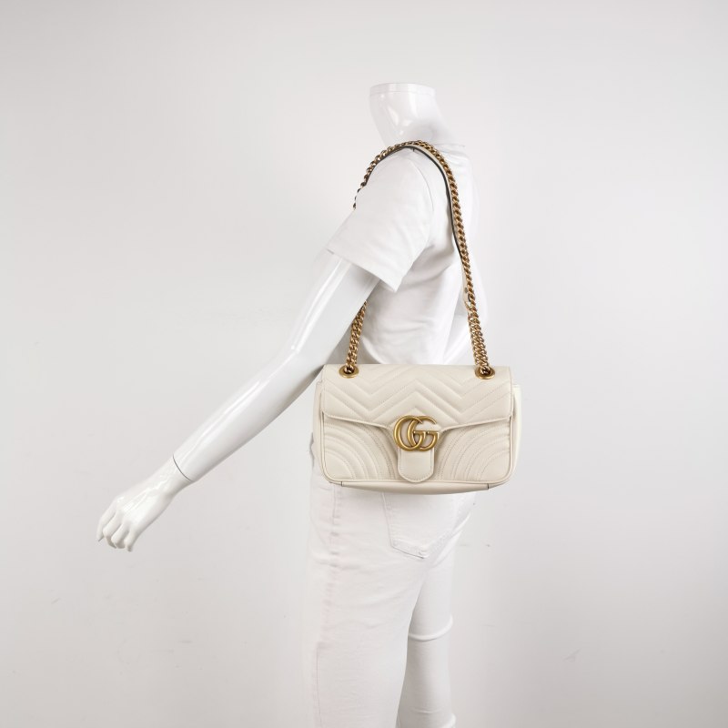 Gucci Small GG Marmont In White